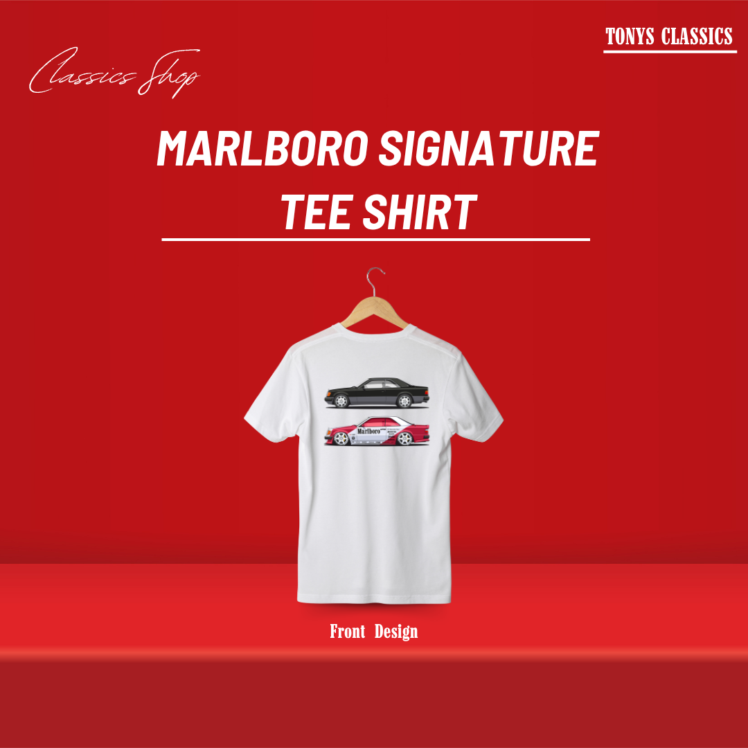Marlboro Benz Past & Present T Shirt (Front Design)